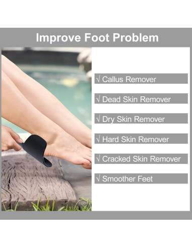 Lima de Pie Curvada Beomeen Doble Cara 2 Piezas Negro