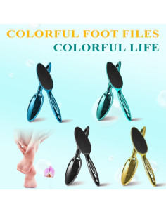 Lima de Pie de Vidrio HovuuTuig Exfoliador de Pies Verde 2