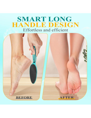 Lima de Pie de Vidrio HovuuTuig Exfoliador de Pies Verde