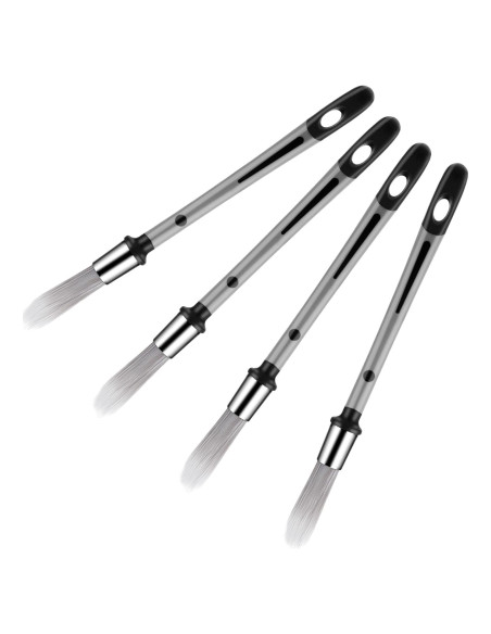 Juego de 4 Pinceles de Pintura Larrel para Detalles 0.94 cm