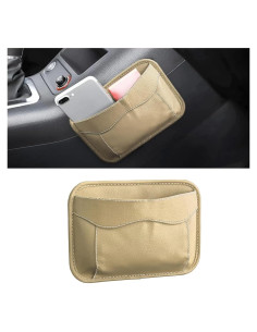 Organizador de Asiento Moly Magnolia Beige - Almacenamiento Cuero PU