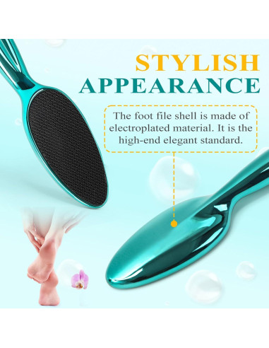 Lima de Pie de Vidrio HovuuTuig Exfoliador de Pies Verde