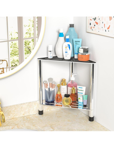 Taburete de Ducha LarFaFa Acero Inoxidable 39.1 cm Antideslizante