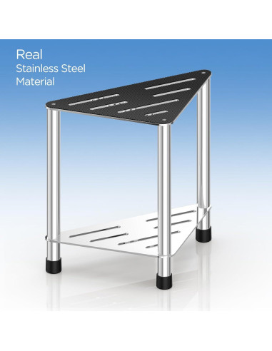 Taburete de Ducha LarFaFa Acero Inoxidable 39.1 cm Antideslizante