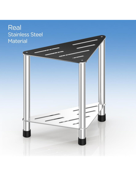 Taburete de Ducha LarFaFa Acero Inoxidable 39.1 cm Antideslizante