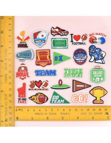 Encantos para Zapatos Deportivos PVC - Fútbol, Baloncesto, Voleibol