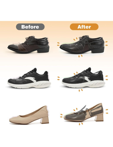 Árboles para Zapatos Ajustables 3 Pares Hombre Mujer Negro