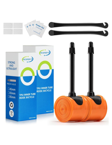 Tubo Interno TPU ACEROMT 700c x 18-32c con Válvula Presta 85mm