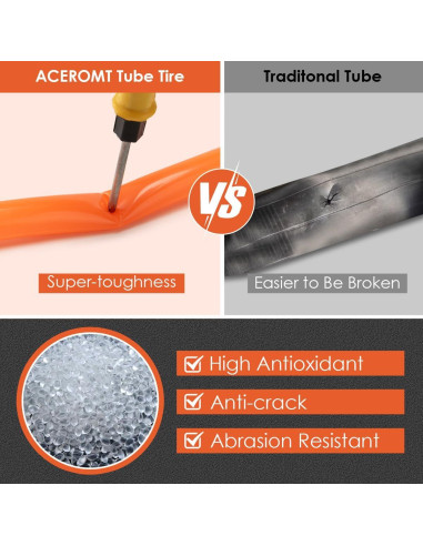 Tubo Interno TPU ACEROMT 700c x 18-32c con Válvula Presta 85mm