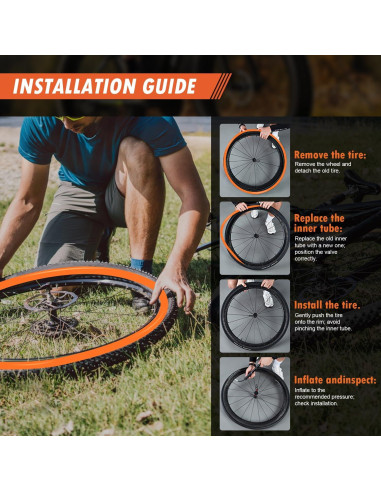 Tubo Interno TPU ACEROMT 700c x 18-32c con Válvula Presta 85mm