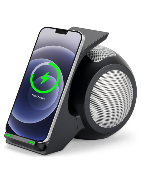 Altavoz Bluetooth CENSHI WN1 Cargador Inalámbrico 10W Negro