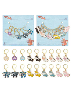 Marcadores de Puntos de Tejer NBEADS 18 Pcs Animales