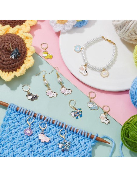 Marcadores de Puntos de Tejer NBEADS 18 Pcs Animales