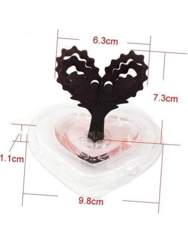 Kit de Crecimiento de Cristales en Forma de Corazón Vaguelly