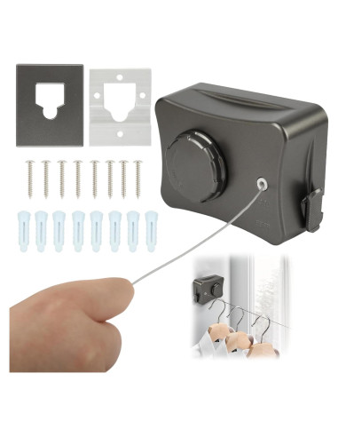 Cuerda de Ropa Retráctil LPZNUYVC de Acero Inoxidable 18.14 kg