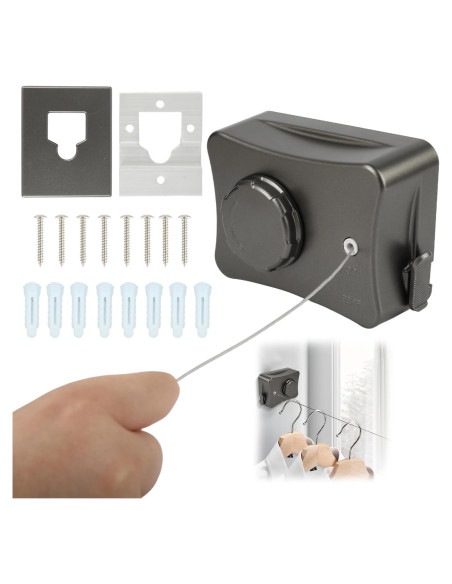 Cuerda de Ropa Retráctil LPZNUYVC de Acero Inoxidable 18.14 kg