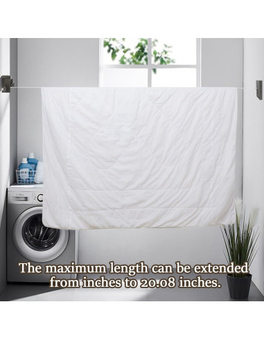 Cuerda de Ropa Retráctil LPZNUYVC de Acero Inoxidable 18.14 kg