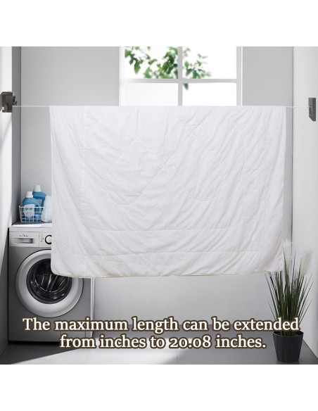 Cuerda de Ropa Retráctil LPZNUYVC de Acero Inoxidable 18.14 kg