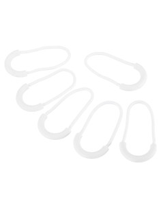 Tiradores de Cremallera PATIKIL 15 Piezas Nylon Blanco 7x3cm