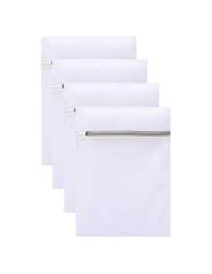 4 Bolsas de Lavandería de Malla WHTCHSU 30x40 cm Duraderas