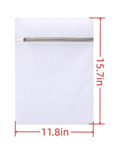 4 Bolsas de Lavandería de Malla WHTCHSU 30x40 cm Duraderas 2