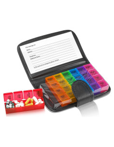 Organizador de Pastillas Semanal MEDca - 28 Compartimentos 19.05x11.43cm
