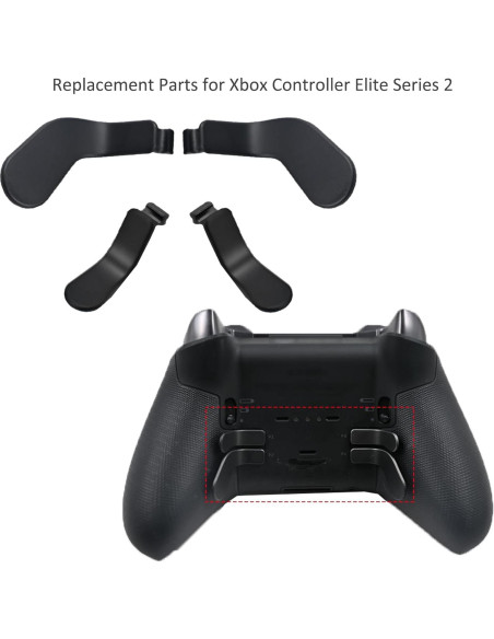 6 Palas de Metal y D-Pad para Controlador Xbox Elite 2