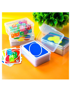 Estuche para Cartas JINUPHION 4 Pcs Transparente 125 Cartas