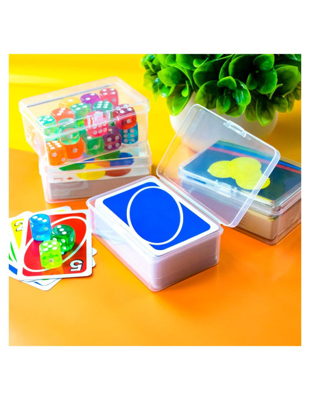 Estuche para Cartas JINUPHION 4 Pcs Transparente 125 Cartas