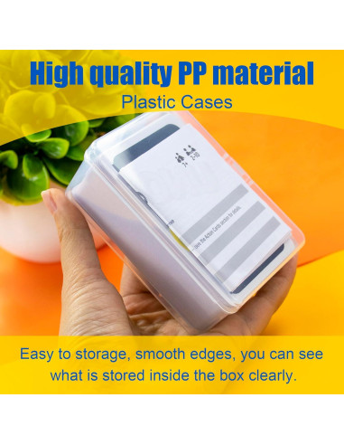 Estuche para Cartas JINUPHION 4 Pcs Transparente 125 Cartas