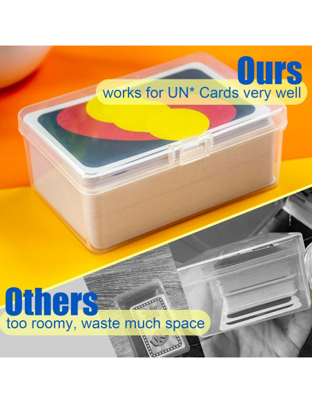 Estuche para Cartas JINUPHION 4 Pcs Transparente 125 Cartas