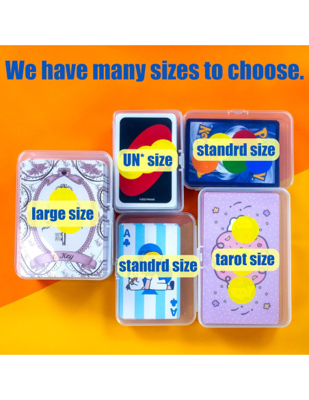 Estuche para Cartas JINUPHION 4 Pcs Transparente 125 Cartas