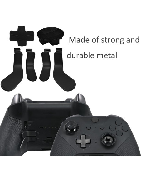 6 Palas de Metal y D-Pad para Controlador Xbox Elite 2