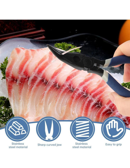 Kit de Pinzas y Alicates XuYelora para Espinas de Pescado