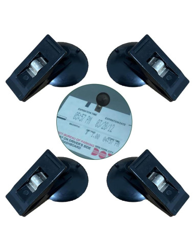 Juego de 4 Clips para Tickets de Parabrisas BCDHAMATE