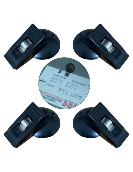 Juego de 4 Clips para Tickets de Parabrisas BCDHAMATE