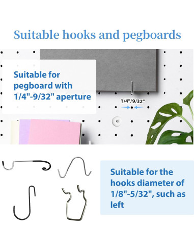 60 Tapones de Silicona para Tableros Perforados Gtziqa