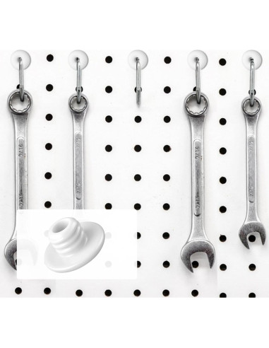60 Tapones de Silicona para Tableros Perforados Gtziqa