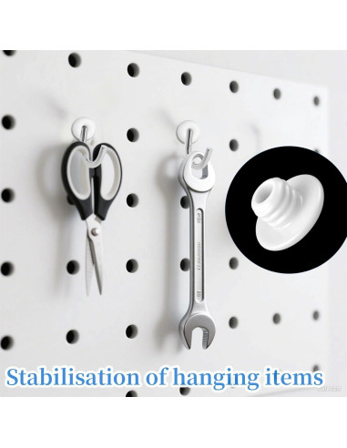 60 Tapones de Silicona para Tableros Perforados Gtziqa