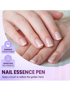 Bolígrafo 3-en-1 para Cuidado de Uñas OZDOZD con Aceite 2