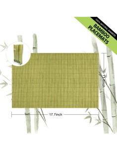 Juego de 8 Manteles de Bambú Antideslizantes ANDSTAR 45x30cm 2