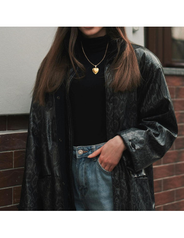 Collar Locket Corazón Acero Inoxidable GIVUFUN 60 cm