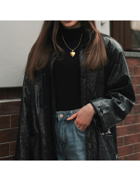 Collar Locket Corazón Acero Inoxidable GIVUFUN 60 cm