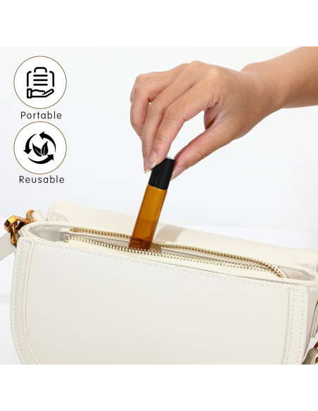 10 Botellas de Aceite Esencial 10ml Tucnoeu con Rodillo