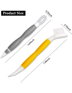 Juego de Cepillos de Limpieza Jipaziy 2 Piezas Multiusos 2