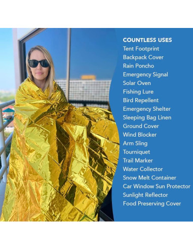 Manta de Emergencia ISOP GSB 11 Unidades Térmicas 208x160 cm