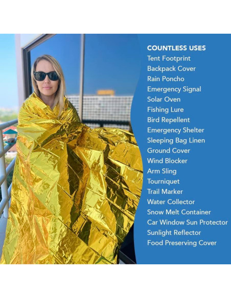 Manta de Emergencia ISOP GSB 11 Unidades Térmicas 208x160 cm