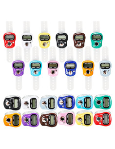 Contador de Mano Electrónico Norcoin 24 Piezas LCD 5 Dígitos