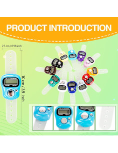 Contador de Mano Electrónico Norcoin 24 Piezas LCD 5 Dígitos 2