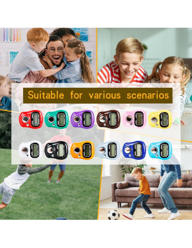 Contador de Mano Electrónico Norcoin 24 Piezas LCD 5 Dígitos